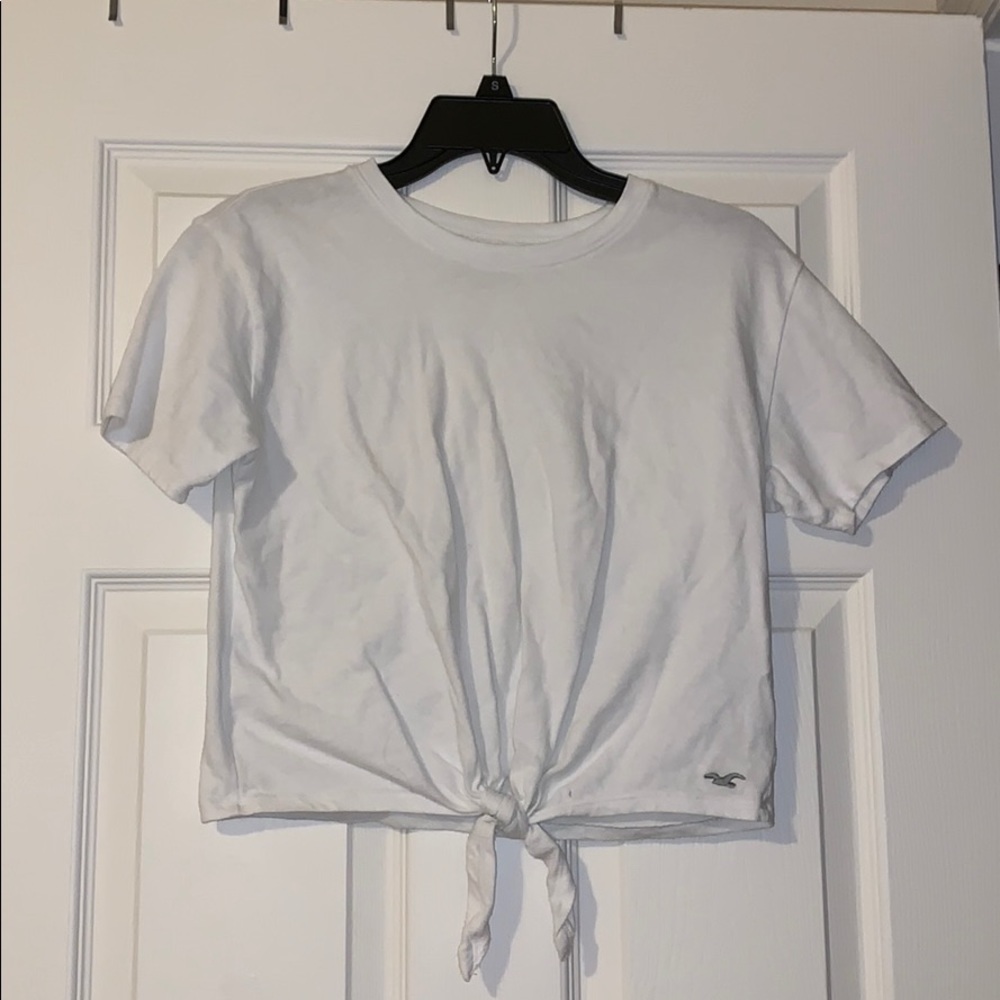 White Knot Tied Hollister T-shirt
